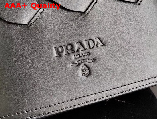 Prada Leather Prada Tress Tote Black Replica