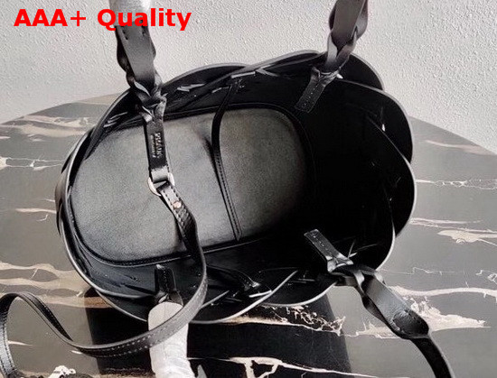 Prada Leather Prada Tress Tote Black Replica