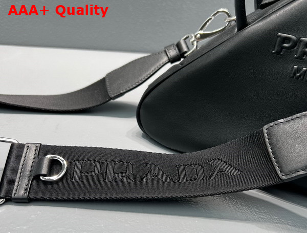 Prada Leather Prada Triangle Bag in Black 1BB082 Replica