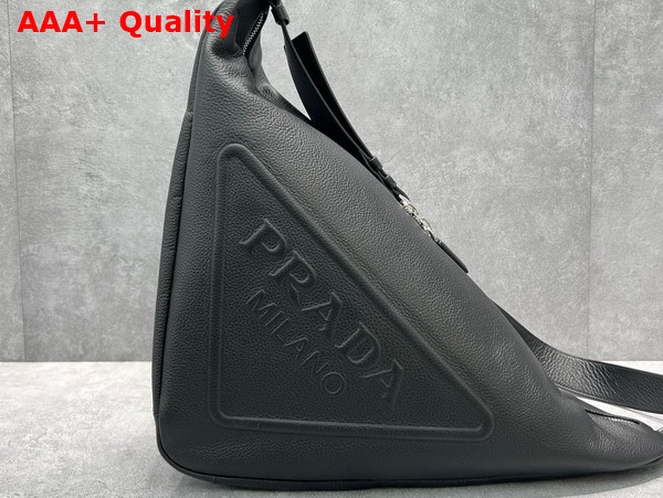 Prada Leather Prada Triangle Bag in Black 2VY007 Replica