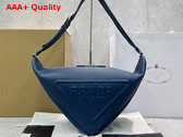 Prada Leather Prada Triangle Bag in Bluette 2VY007 Replica