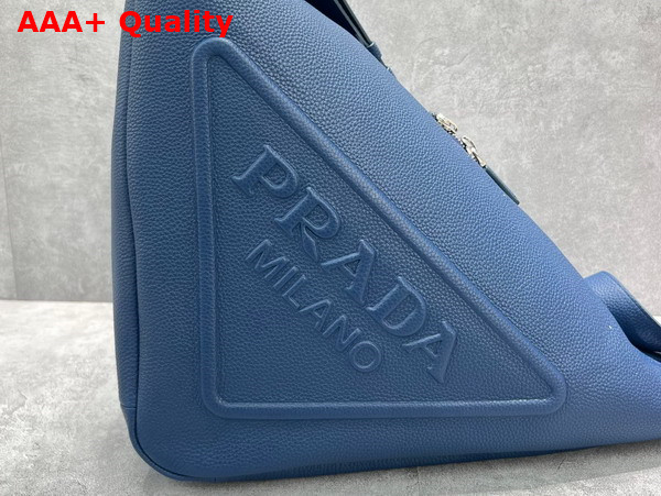 Prada Leather Prada Triangle Bag in Bluette 2VY007 Replica