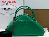 Prada Leather Prada Triangle Bag in Mango 1BB082 Replica