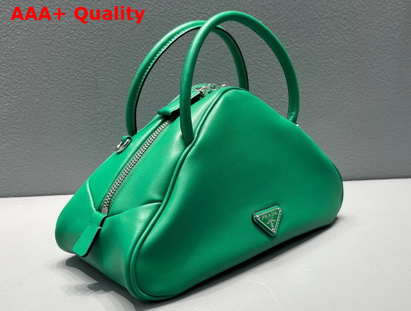 Prada Leather Prada Triangle Bag in Mango 1BB082 Replica