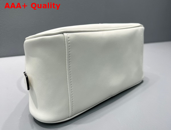 Prada Leather Prada Triangle Bag in White 1BB082 Replica