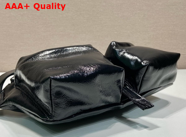 Prada Leather Shoulder Bag 2VH174 Black Replica