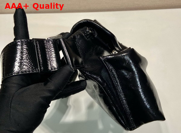 Prada Leather Shoulder Bag 2VH174 Black Replica