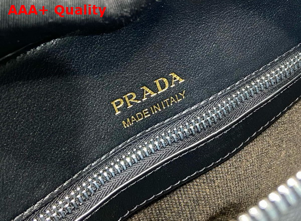 Prada Leather Shoulder Bag 2VH177 Black Replica