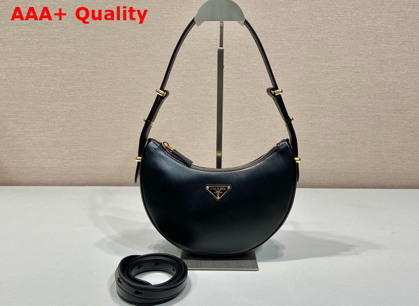 Prada Leather Shoulder Bag in Black 1BC194 Replica