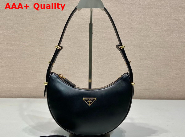 Prada Leather Shoulder Bag in Black 1BC194 Replica