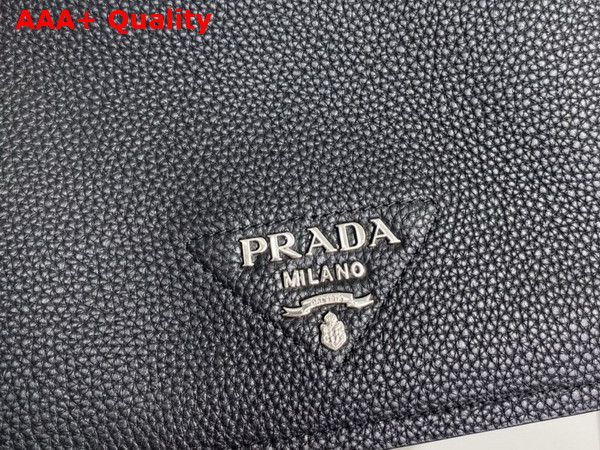 Prada Leather Shoulder Bag in Black 1BD314 Replica