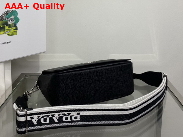 Prada Leather Shoulder Bag in Black 1BD314 Replica