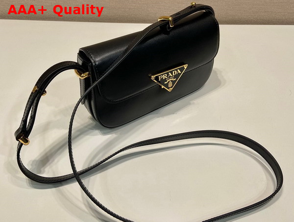 Prada Leather Shoulder Bag in Black 1BD339 Replica