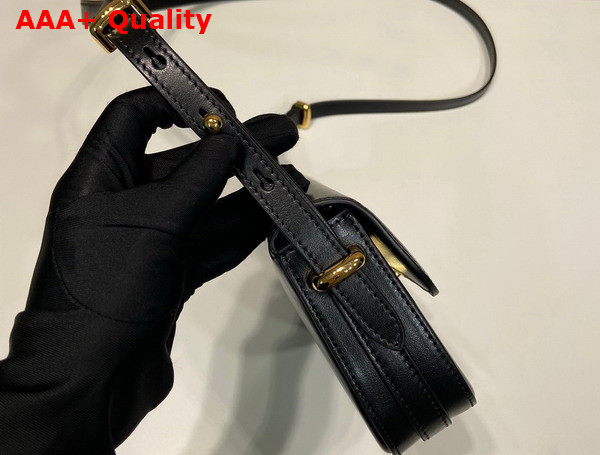 Prada Leather Shoulder Bag in Black 1BD339 Replica