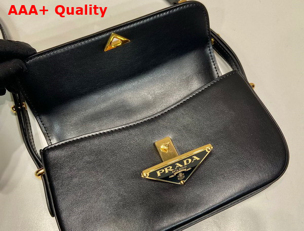 Prada Leather Shoulder Bag in Black 1BD339 Replica