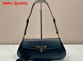 Prada Leather Shoulder Bag in Black 1BD344 Replica