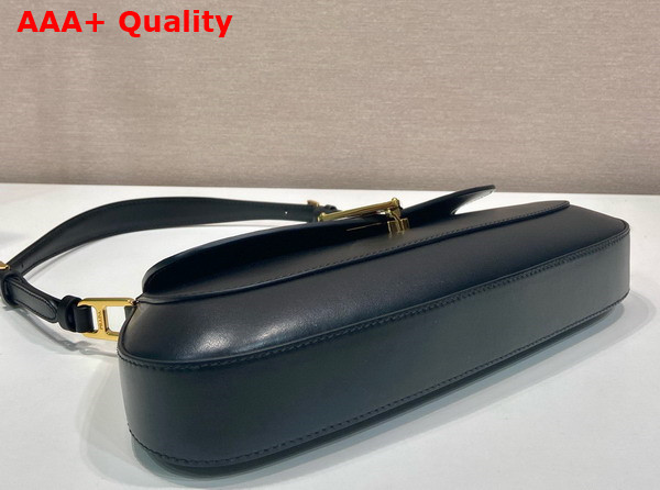 Prada Leather Shoulder Bag in Black 1BD344 Replica