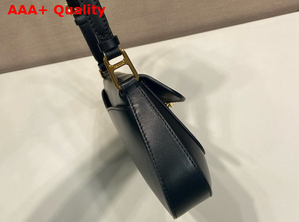 Prada Leather Shoulder Bag in Black 1BD344 Replica