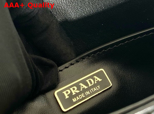 Prada Leather Shoulder Bag in Black 1BD344 Replica