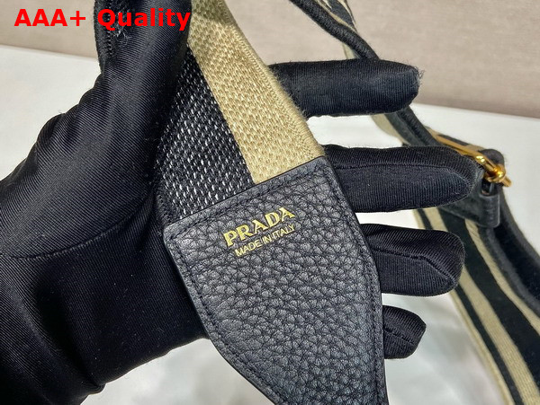 Prada Leather Shoulder Bag in Black 1BH193 Replica