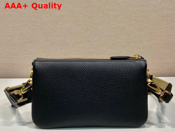 Prada Leather Shoulder Bag in Black 1BH194 Replica