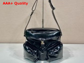 Prada Leather Shoulder Bag in Black 2VD062 Replica