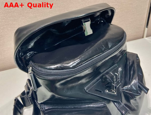 Prada Leather Shoulder Bag in Black 2VD062 Replica