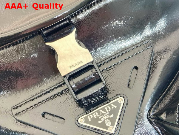 Prada Leather Shoulder Bag in Black 2VD062 Replica