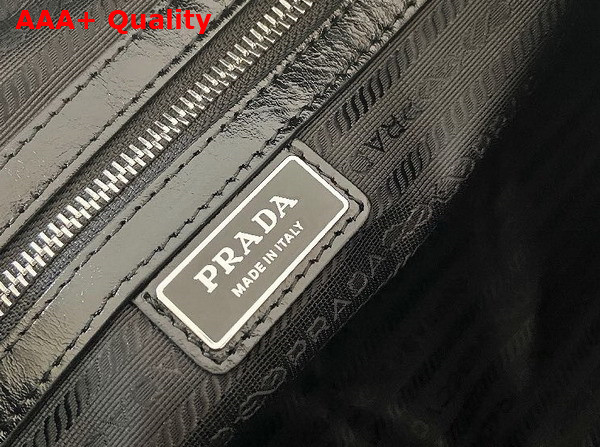 Prada Leather Shoulder Bag in Black 2VD073 Replica