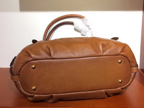 Prada Leather Shoulder Bag in Brown