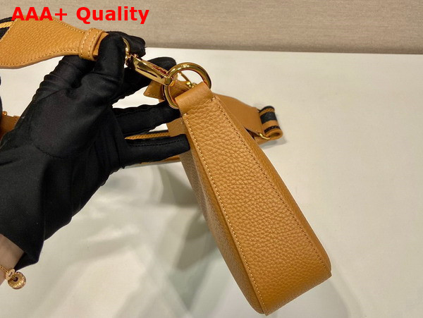 Prada Leather Shoulder Bag in Caramel 1BH193 Replica