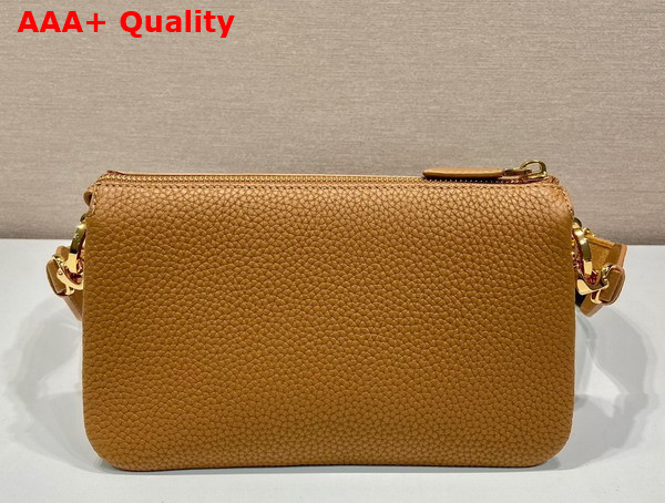 Prada Leather Shoulder Bag in Caramel 1BH194 Replica