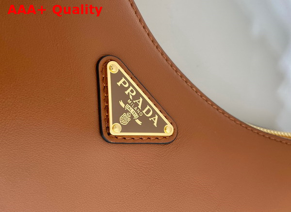 Prada Leather Shoulder Bag in Cognac 1BC194 Replica