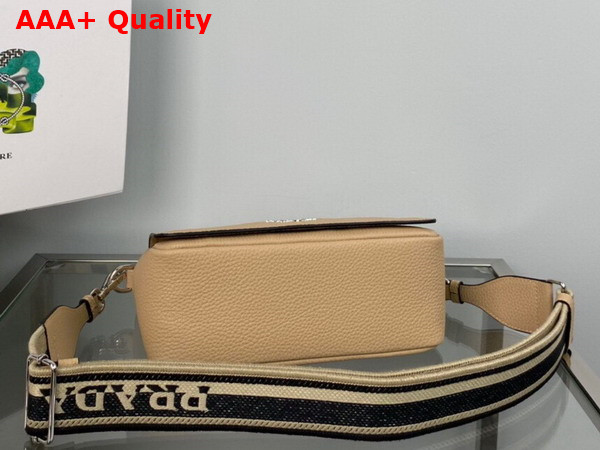 Prada Leather Shoulder Bag in Sand 1BD314 Replica