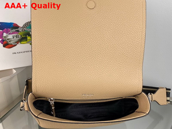 Prada Leather Shoulder Bag in Sand 1BD314 Replica