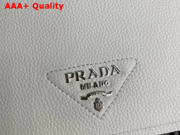 Prada Leather Shoulder Bag in White 1BD314 Replica