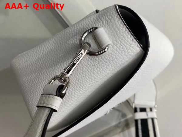 Prada Leather Shoulder Bag in White 1BD314 Replica