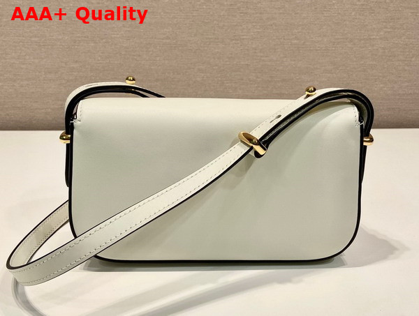 Prada Leather Shoulder Bag in White 1BD339 Replica