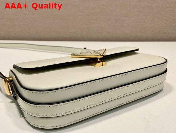 Prada Leather Shoulder Bag in White 1BD339 Replica