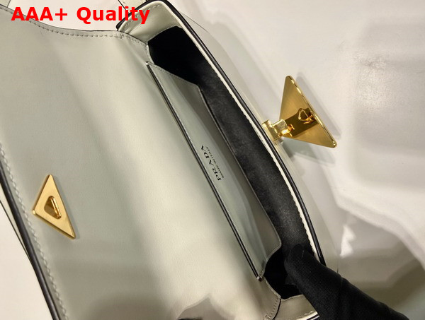 Prada Leather Shoulder Bag in White 1BD339 Replica