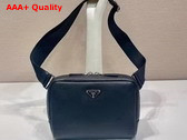 Prada Leather Shoulder Bag with Charm Black 2VH181 Replica