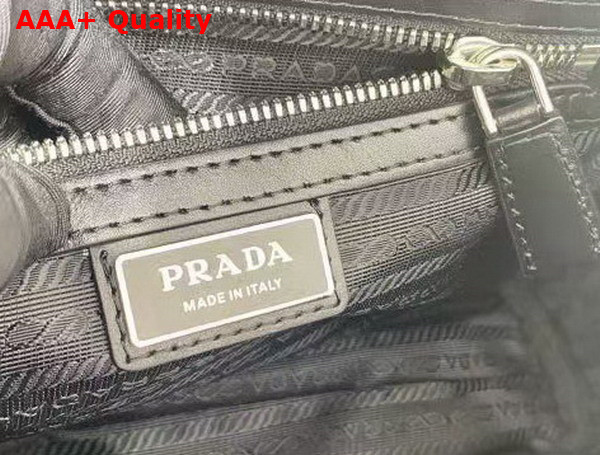 Prada Leather Shoulder Bag with Charm Black 2VH181 Replica