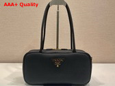 Prada Leather Small Top Handle Bag in Black Replica