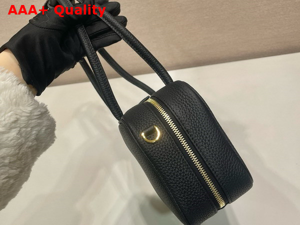 Prada Leather Small Top Handle Bag in Black Replica