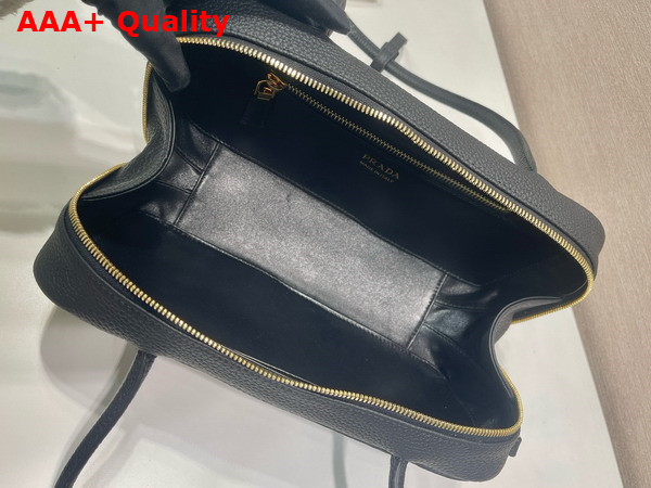 Prada Leather Small Top Handle Bag in Black Replica