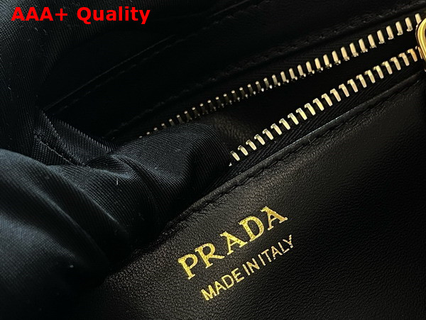 Prada Leather Small Top Handle Bag in Black Replica