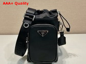 Prada Leather Smartphone Case in Black 2ZH155 Replica