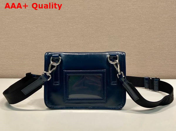 Prada Leather Smartphone Case in Navy Blue 2ZH108 Replica