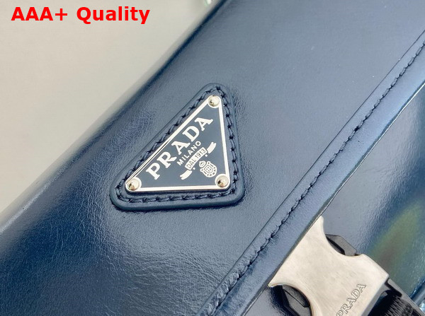 Prada Leather Smartphone Case in Navy Blue 2ZH108 Replica