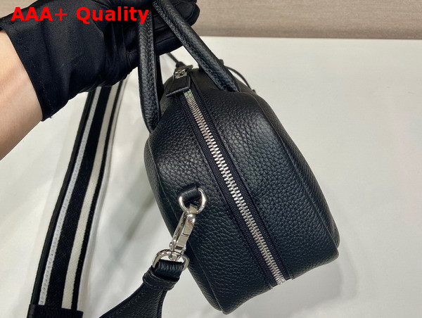 Prada Leather Top Handle Bag in Black 1BB102 Replica